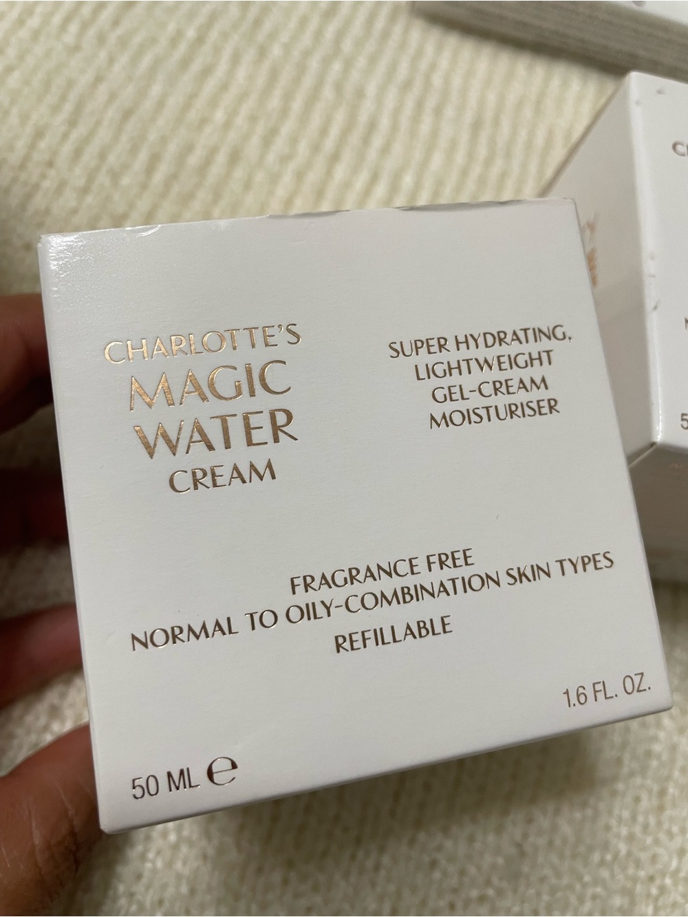Charlotte Tilbury Magic Water Cream - White & Gold Packaging